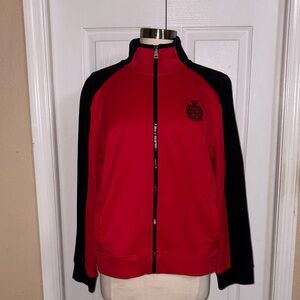 Ralph Lauren Track Jacket Size XL Red and Black